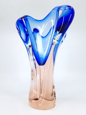 Mid-Century Chribska Glass Vase by Josef Hospodka for Chribska Glassworks, 1960s-MHF-2019785