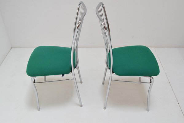 Mid-Century Chrome Chairs, 1980s, Set of 2-TZ-982914