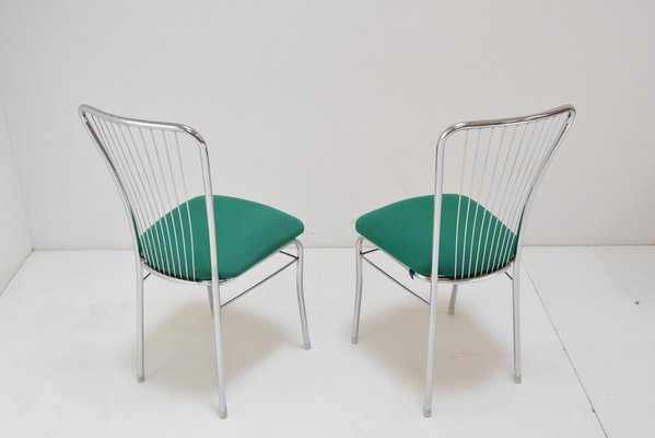 Mid-Century Chrome Chairs, 1980s, Set of 2-TZ-982914