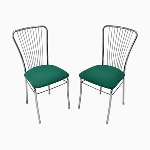 Mid-Century Chrome Chairs, 1980s, Set of 2-TZ-982914