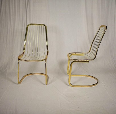 Mid-Century Chrome Chairs by Gastone Rinaldi, 1970s, Set of 2-TZ-866939