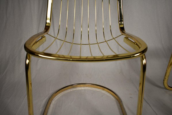 Mid-Century Chrome Chairs by Gastone Rinaldi, 1970s, Set of 2-TZ-866939