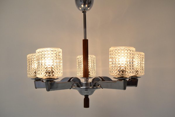 Mid-Century Chrome Chandelier, 1960s-TZ-1269889