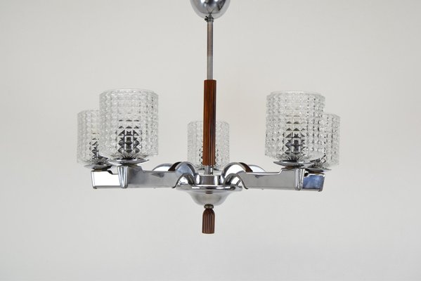 Mid-Century Chrome Chandelier, 1960s-TZ-1269889