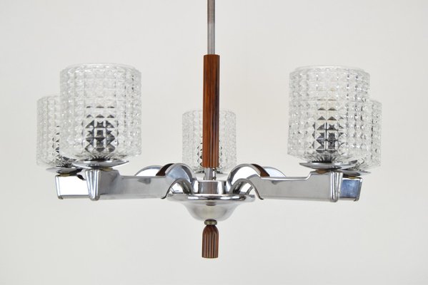 Mid-Century Chrome Chandelier, 1960s-TZ-1269889