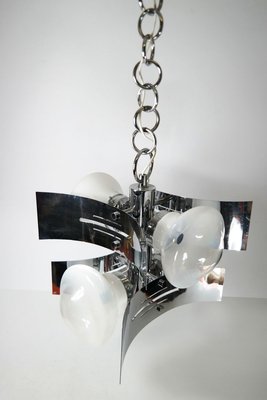 Mid-Century Chrome Chandelier, 1970's-UWE-821941