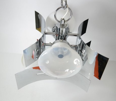 Mid-Century Chrome Chandelier, 1970's-UWE-821941