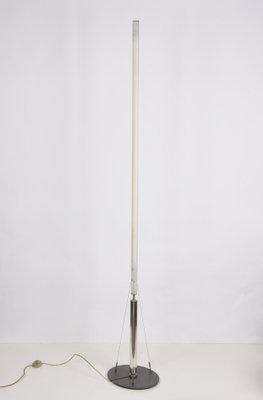 Mid-Century Chrome Floor Lamp by Fassina & Forcolini for Italiana Luce, Italy, 1980s-JDR-1125942