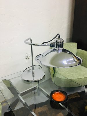 Mid-Century Chrome Industrial Table Lamp, 1960s-UWE-1399101