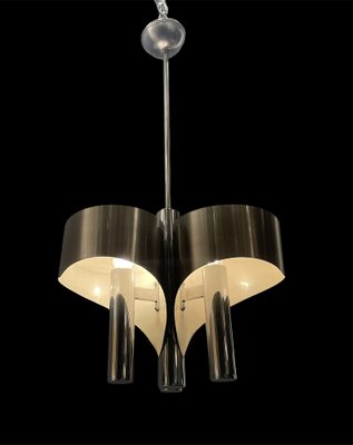 Mid-Century Chrome Pendant Lamp, 1960s-JJC-970425