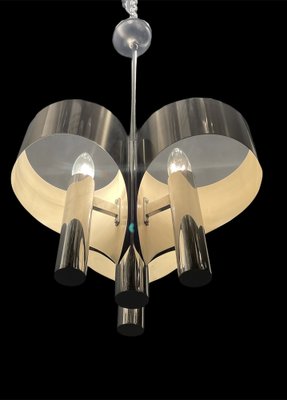 Mid-Century Chrome Pendant Lamp, 1960s-JJC-970425