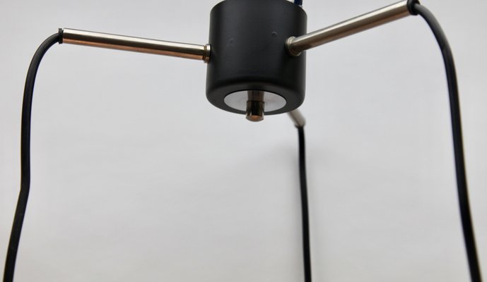 Mid-Century Chrome Pendant with Three Lamps-MJY-1149021