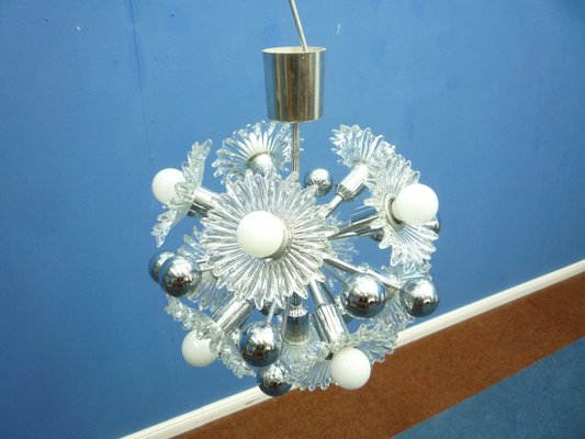 Mid-Century Chrome Sputnik Ceiling Lamp from Cosack, 1960s-UG-1229300