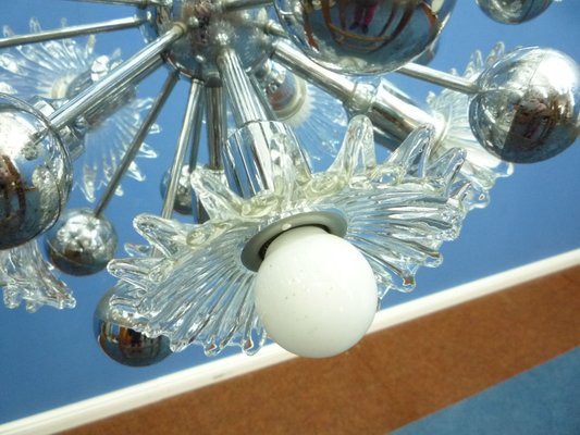 Mid-Century Chrome Sputnik Ceiling Lamp from Cosack, 1960s-UG-1229300