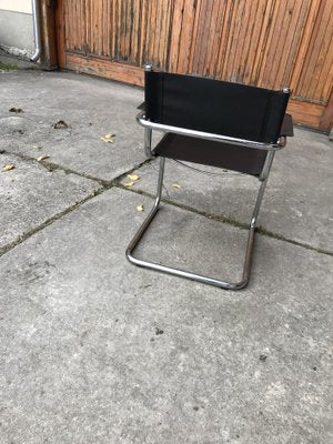 Mid-Century Chrome Tubular Coffee Table With Chairs, 1960s, Set of 3-OXJ-1187813