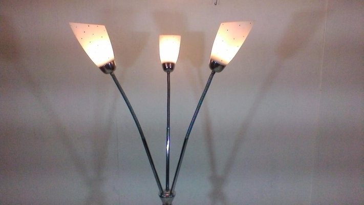 Mid-Century Chromed Model 101 Floor Lamp from Lidokov, 1960s-TZ-602142