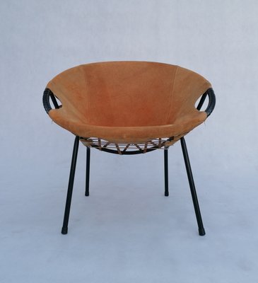 Mid-Century Circle Balloon Chair by Lusch Erzeugnis for Lusch & Co, 1960s-RFT-1435722