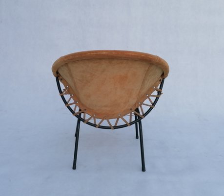 Mid-Century Circle Balloon Chair by Lusch Erzeugnis for Lusch & Co, 1960s-RFT-1435722