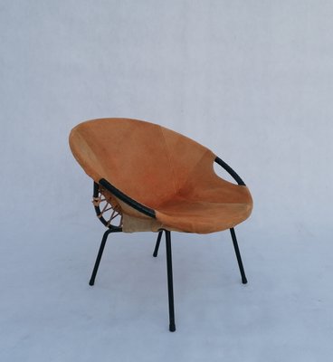 Mid-Century Circle Balloon Chair by Lusch Erzeugnis for Lusch & Co, 1960s-RFT-1435722