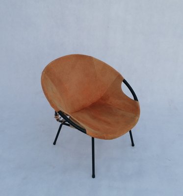 Mid-Century Circle Balloon Chair by Lusch Erzeugnis for Lusch & Co, 1960s-RFT-1435722