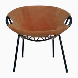 Mid-Century Circle Balloon Chair by Lusch Erzeugnis for Lusch & Co, 1960s-RFT-1435722