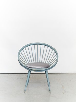 Mid-Century Circle Chair by Yngve Ekström for Swedese, 1960s-XE-1421351