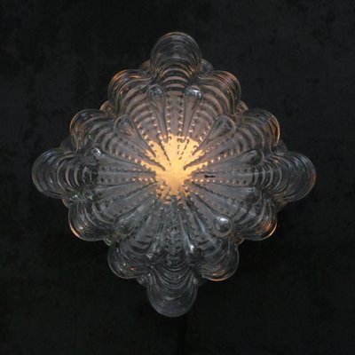 Mid-Century Clear Glass Sconce or Flush Mount-BLS-2020723