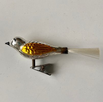 Mid-Century Clip-on Bird Christmas Ornaments, 1960s, Set of 2-LL-1453071