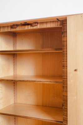 Mid-Century Closet in Wood with Marquetry Work and Brass Shooters, France, 1960s-ZFJ-1804050