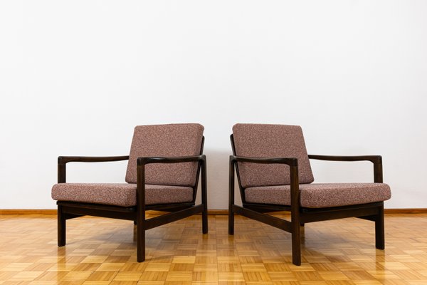 Mid-Century Club Chairs by Zenon Bączyk, 1960s, Set of 2-IXL-2018478