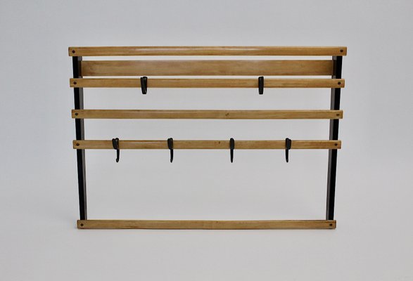 Mid-Century Coat Rack and Hooks by Carl Auböck-NB-547511