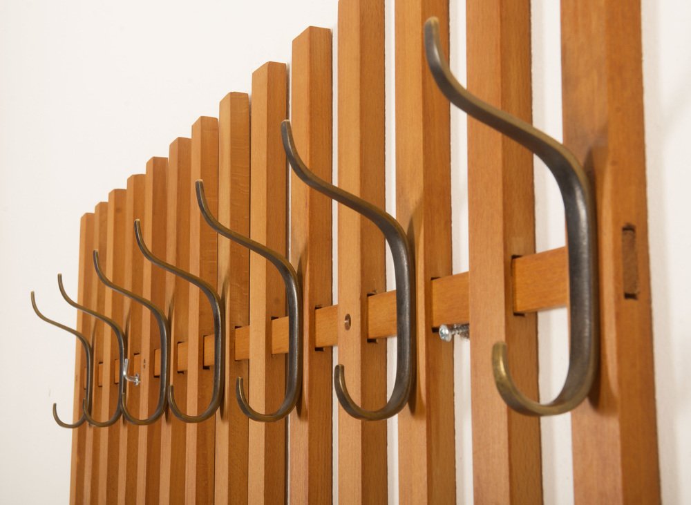 Mid-Century Coat Rack attributed to Franz Hagenauer for Werkstätte Hagenauer Wien, 1965