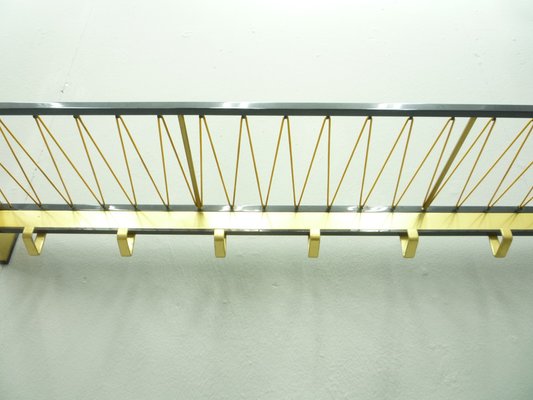 Mid-Century Coat Rack in Brass, 1950s-UG-1332665