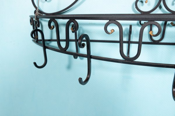 Mid-Century Coat Rack in Wrought Iron, 1950s-HGA-1783655