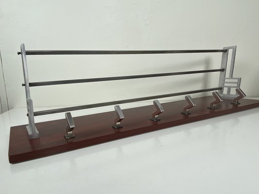 Mid-Century Coat Rack with Art Deco Accents-WZZ-1279685