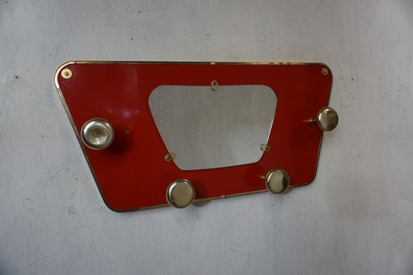 Mid-Century Coat Rack with Mirror-GPQ-1301219