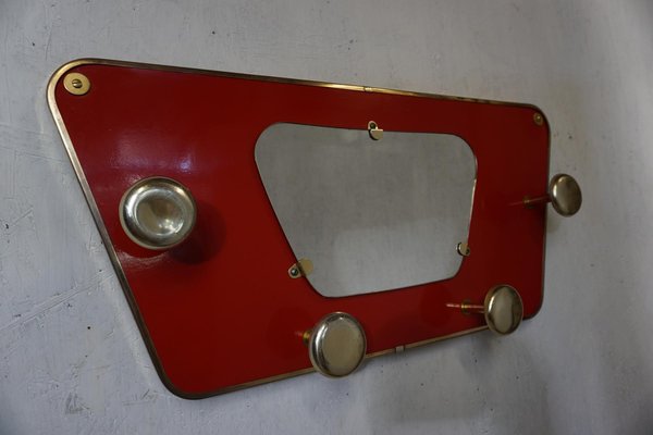 Mid-Century Coat Rack with Mirror-GPQ-1301219