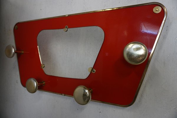 Mid-Century Coat Rack with Mirror-GPQ-1301219