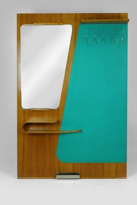 Mid-Century Coat Rack with Mirror from Kovo Drevo, 1960s-WVS-672671