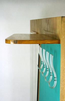 Mid-Century Coat Rack with Mirror from Kovo Drevo, 1960s-WVS-672671