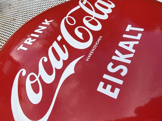 Mid-Century Coca Cola Disc Sign, Germany-EXJ-989548