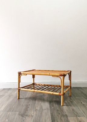 Mid-Century Coffee Table from Rattan, 1960s-FW-1737309