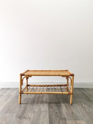 Mid-Century Coffee Table from Rattan, 1960s-FW-1737309