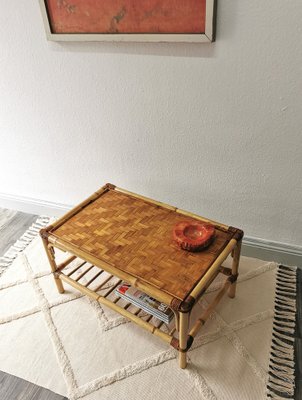 Mid-Century Coffee Table from Rattan, 1960s-FW-1737309