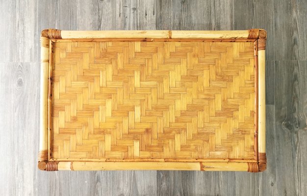 Mid-Century Coffee Table from Rattan, 1960s-FW-1737309