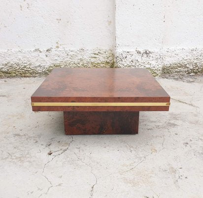 Mid-Century Coffee Table in Burl Wood Attributed to Mario Sabot, Italy, 1968-PUG-698735