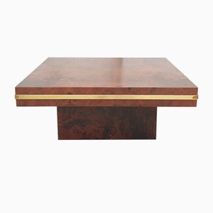 Mid-Century Coffee Table in Burl Wood Attributed to Mario Sabot, Italy, 1968-PUG-698735