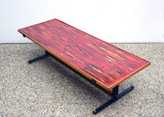 Mid-Century Coffee Table in Enamelled Copper, 1950s-HS-1780360