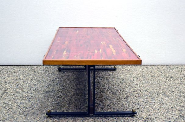 Mid-Century Coffee Table in Enamelled Copper, 1950s-HS-1780360