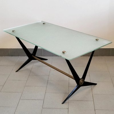 Mid-Century Coffee Table in Steel by Angelo Ostuni, 1950s-CGX-1806193